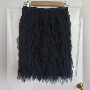 Black Hilton Hollis Midi Skirt whimsigoth luxury party holiday  dark romantic